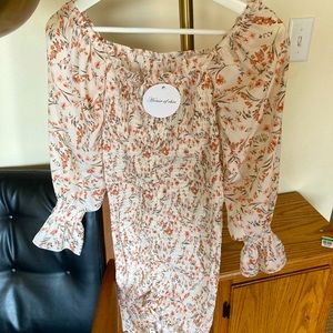 NWTO House of Chic flower cinch dress size Small